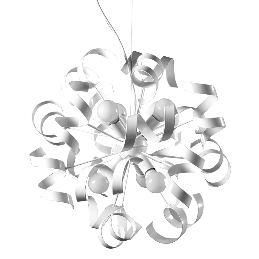 ONLI -  Suspension filaire ZOE 6xE14/6W/230V blanc