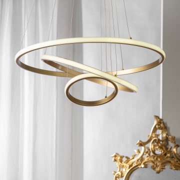 ONLI - Suspension LED sur câble NOELIA LED/40W/230V dorée