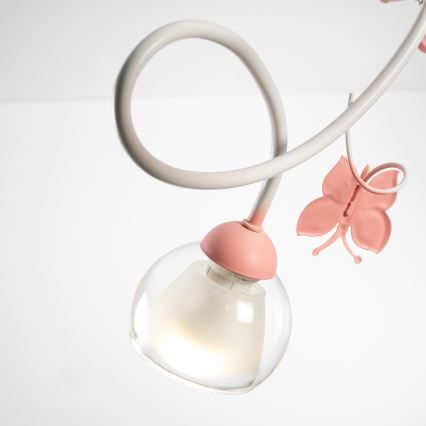 ONLI - Suspension pour enfant BUTTERFLY 3xE14/6W/230V