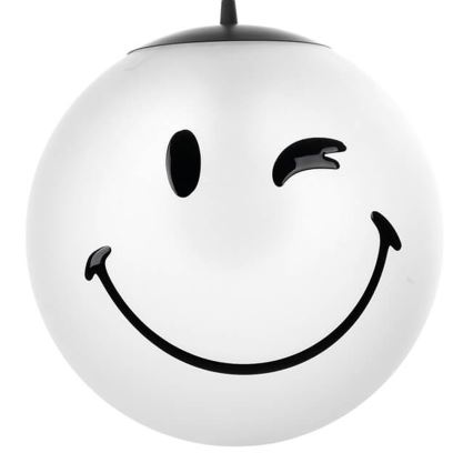 ONLI - Suspension pour enfants sur câble SMILEY 1xE27/15W/230V blanche