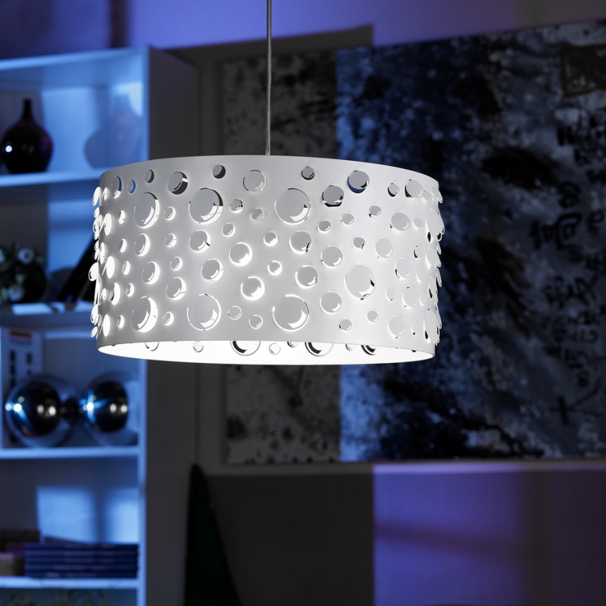 ONLI - Suspension sur câble BOLLICINE 1xE27/15W/230V blanche