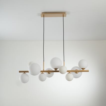 ONLI - Suspension sur câble PALOMA 10xG9/3W/230V dorée