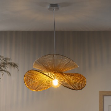 ONLI - Suspension sur câble RINGO 1xE27/15W/230V raphia