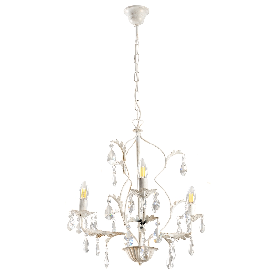 ONLI - Suspension sur chaîne TERESA 3xE14/6W/230V blanche