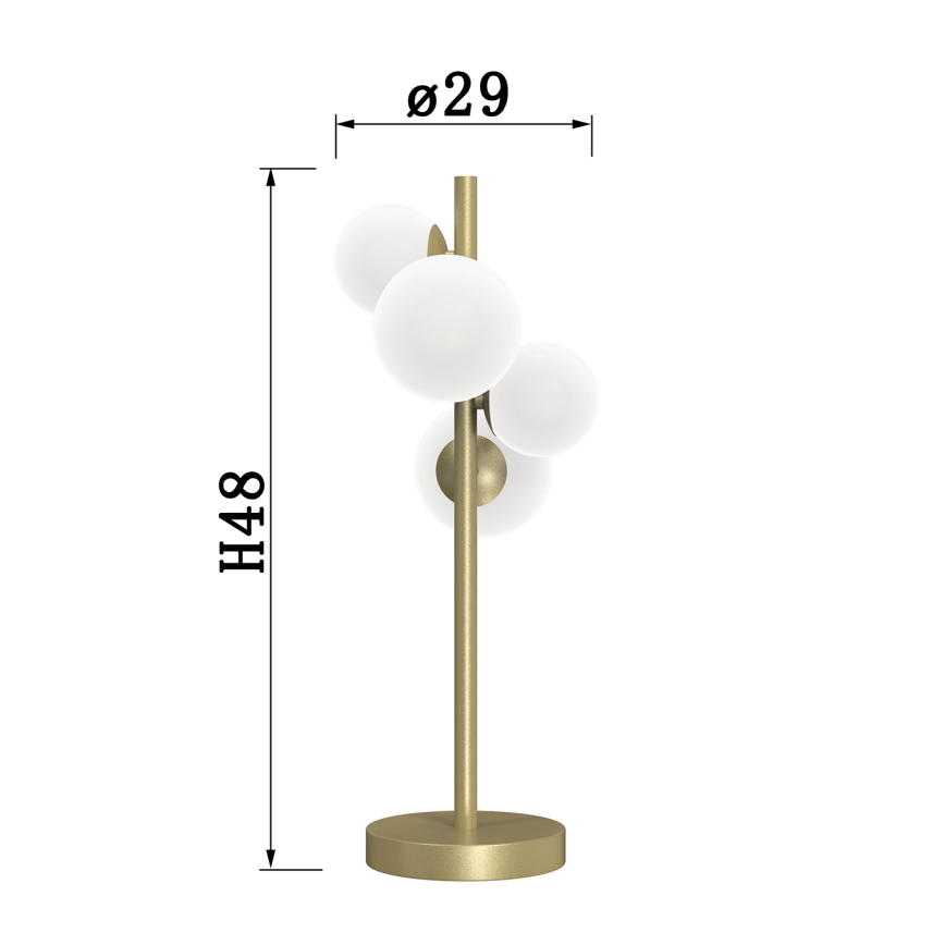 ONLI - Tafellamp PALOMA 4xG9/10W/230V 48 cm goud