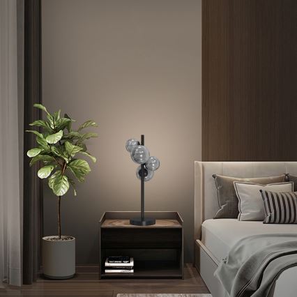 ONLI - Tafellamp PALOMA 4xG9/10W/230V 48 cm zwart/gerookt