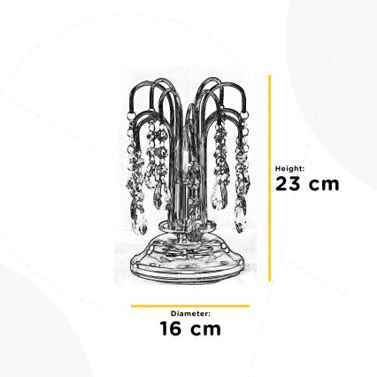 ONLI - Tafellamp PIOGGIA 1xE14/6W/230V goud