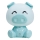 ONLI - Veilleuse LED dimmable pour enfants PUPPIES LED/3W/230V 19 cm porcelet/bleu