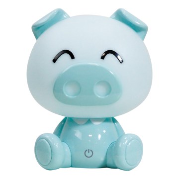 ONLI - Veilleuse LED dimmable pour enfants PUPPIES LED/3W/230V 19 cm porcelet/vert