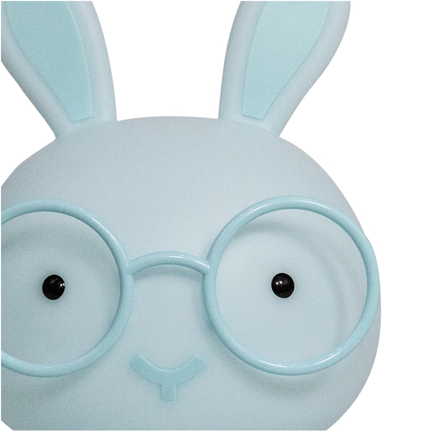 ONLI - Lampe de nuit LED dimmable pour enfants PUPPIES LED/3W/230V 22 cm lapin/bleu