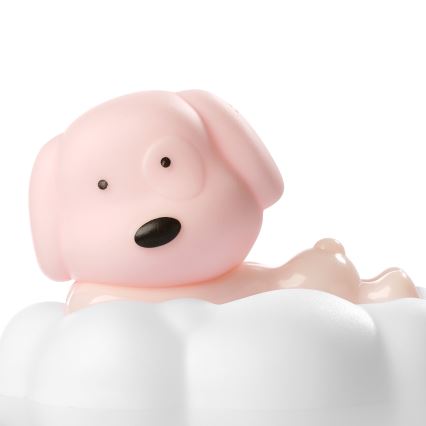 ONLI - Veilleuse LED rechargeable pour enfants NUVOLINA LED/2,5W/5V 300 mAh chien/rose