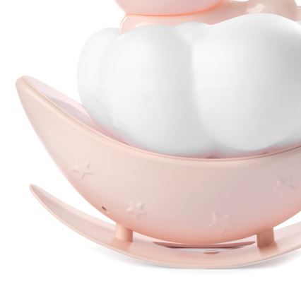 ONLI - Veilleuse LED rechargeable pour enfants NUVOLINA LED/2,5W/5V 300 mAh lapin/rose