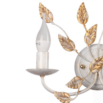 ONLI - Wandlamp COLLANA 1xE14/6W/230V wit/goud