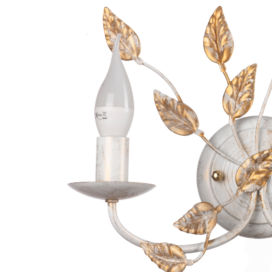 ONLI - Wandlamp COLLANA 1xE14/6W/230V wit/goud