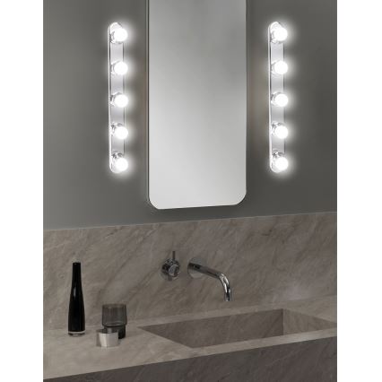 ONLI - Wandlamp HOLLYWOOD 5xE14/6W/230V glanzend chroom