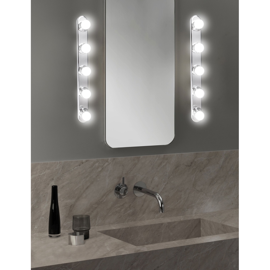 ONLI - Wandlamp HOLLYWOOD 5xE14/6W/230V glanzend chroom