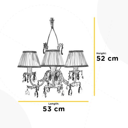 ONLI - Wandlamp KAREN 3xE14/6W/230V brons