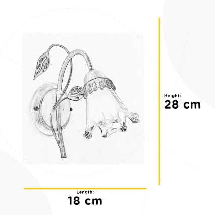 ONLI - Wandlamp LANCIA 1xE14/6W/230V
