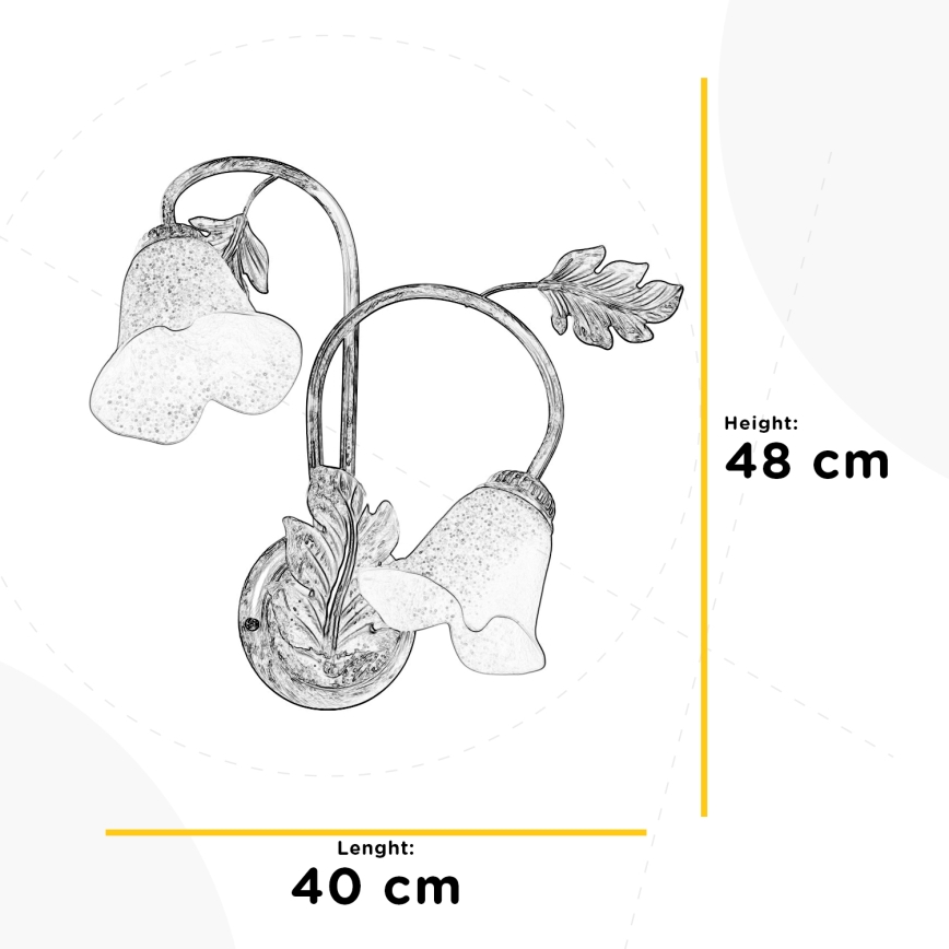ONLI - Wandlamp MARILENA 2xE14/6W/230V