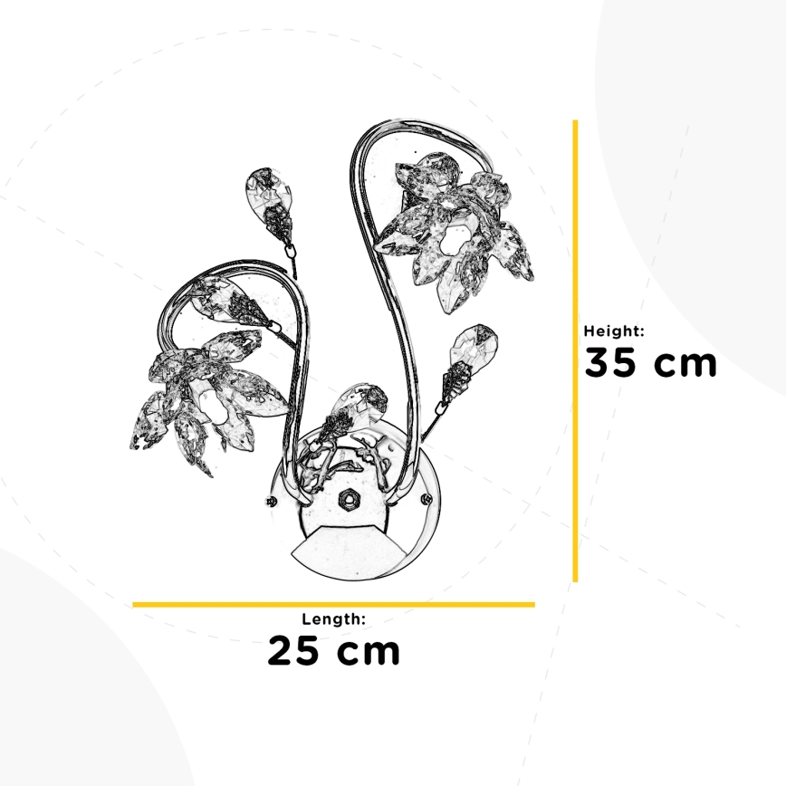 ONLI - Wandlamp NINFEA 2xG9/6W/230V