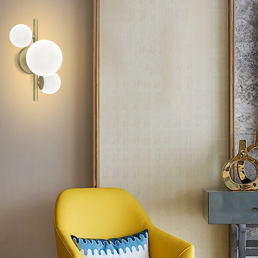ONLI - Wandlamp PALOMA 3xG9/10W/230V goud