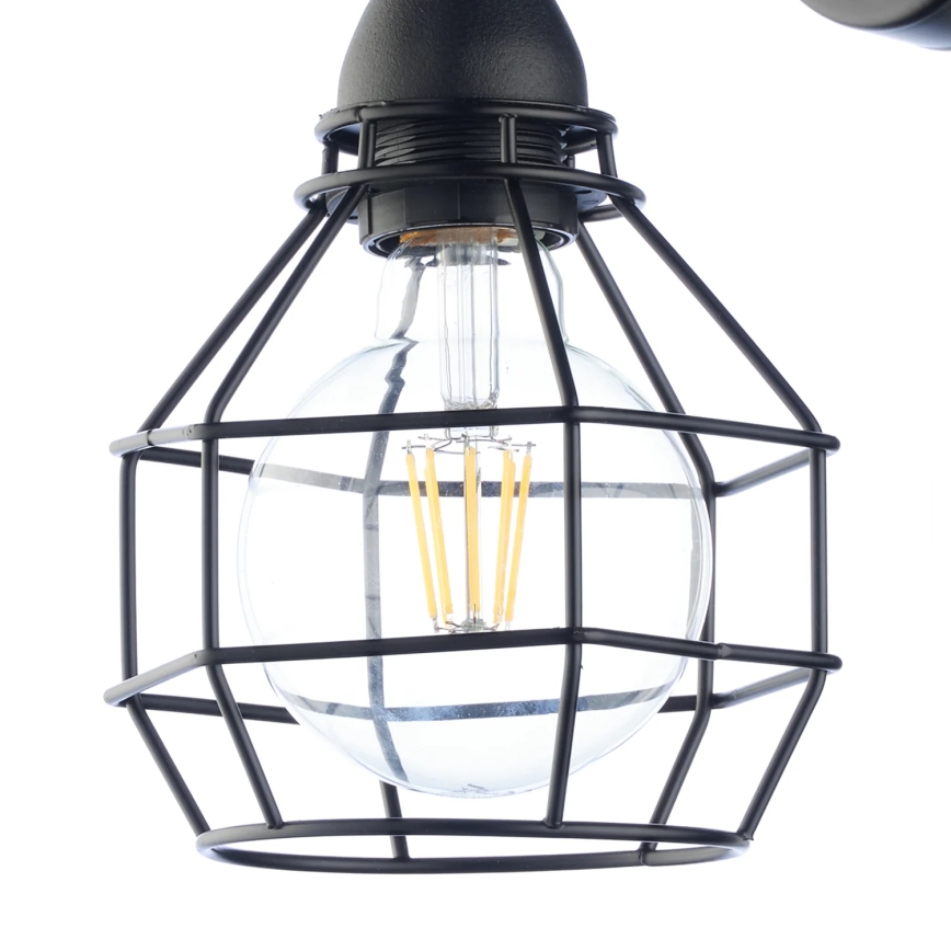 ONLI - Wandlamp SPIN 1xE27/15W/230V zwart