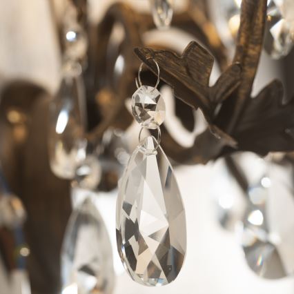 ONLI - Wandlamp TERESA 1xE14/6W/230V brons