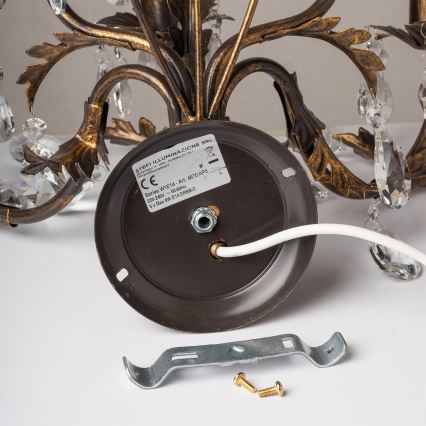 ONLI - Wandlamp TERESA 5xE14/6W/230V brons