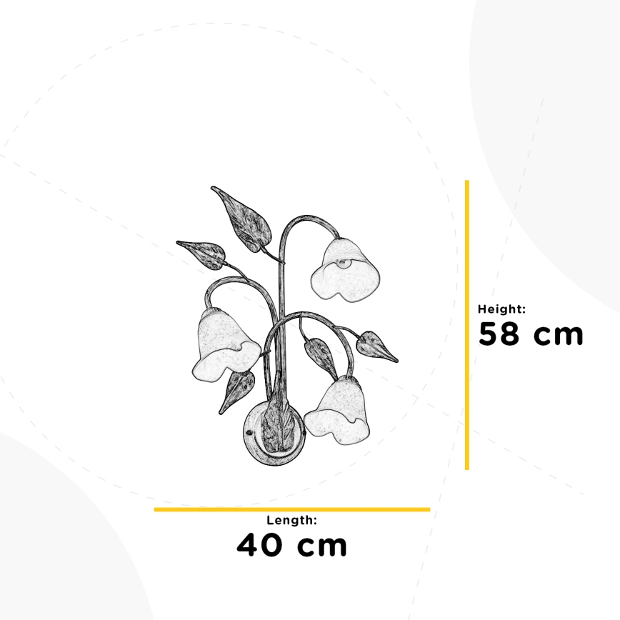 ONLI - Wandlamp VANDA 3xE14/6W/230V