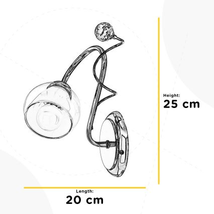 ONLI - Wandlamp WENDY 1xE14/6W/230V glanzend chroom