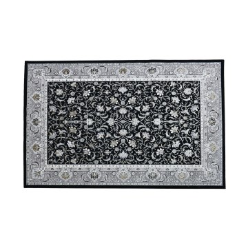 Oosters vloerkleed GRECE 120x170 cm 2150 g/m2 zwart/grijs/wit