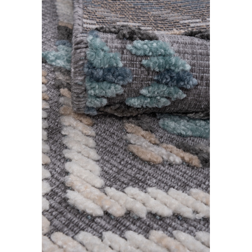 Oosters vloerkleed NEPAL 200x280 cm blauw/grijs/crème