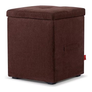 Opbergbank GRIDI 50x41 cm bruin