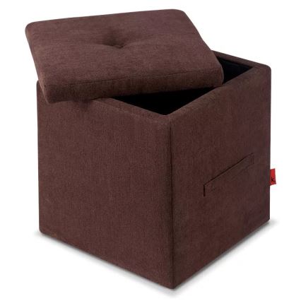 Opbergbank GRIDI 50x41 cm bruin