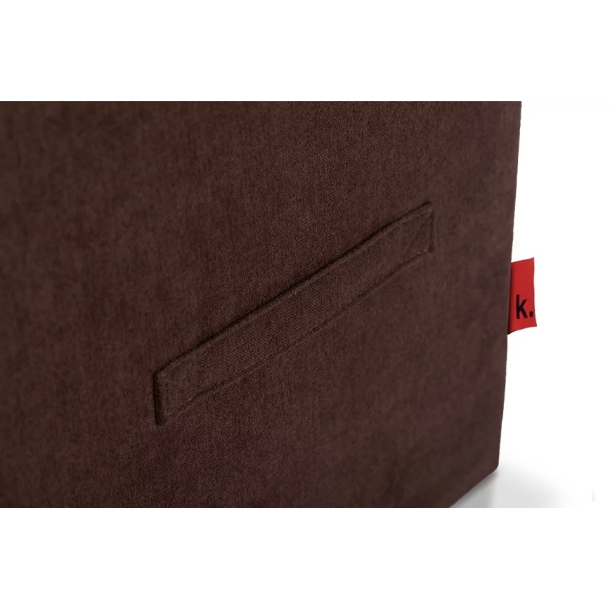 Opbergbank GRIDI 50x41 cm bruin