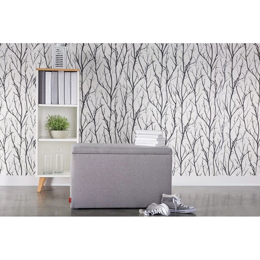 Opbergbank RINA 50x80 cm grijs