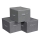 Opbergbox met rits, set van 3 CURAN, grijs