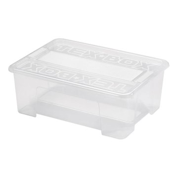 Opbergdoos TEX BOX 10 l transparant