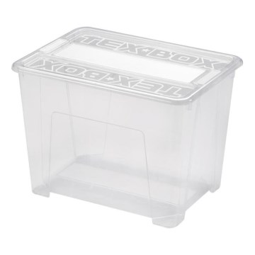 Opbergdoos TEX BOX 21 l transparant