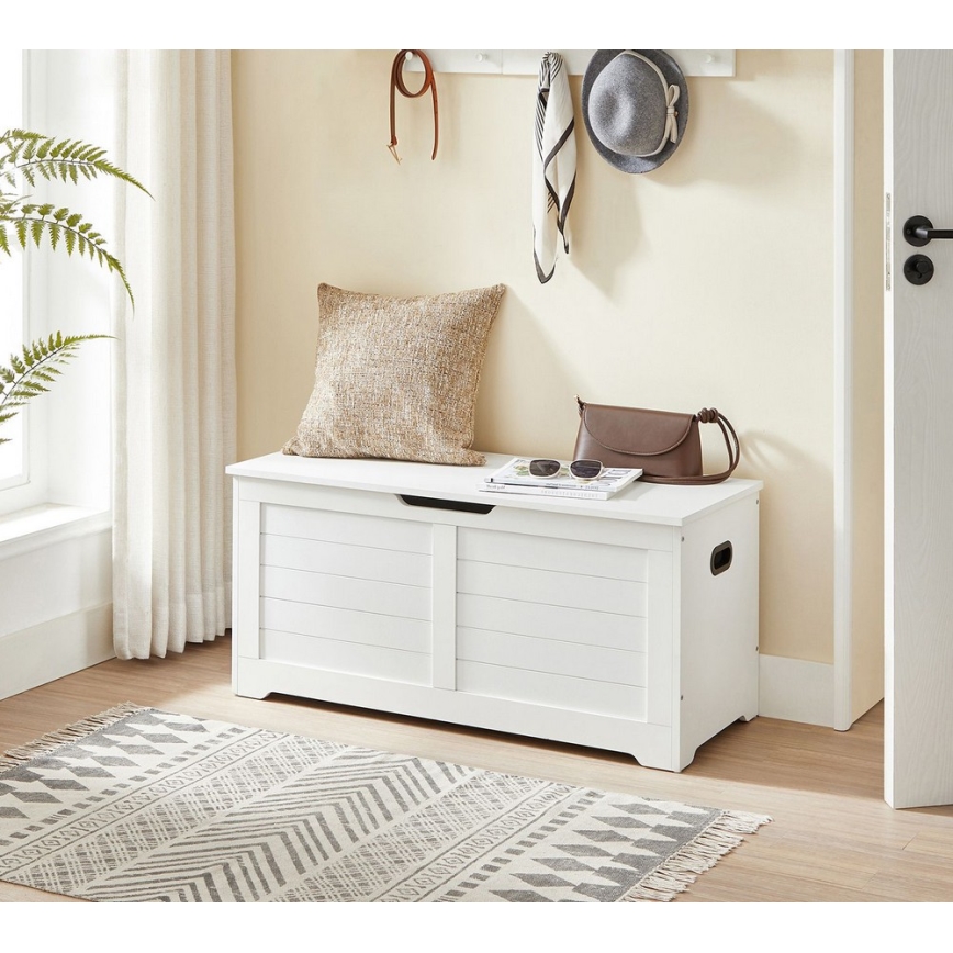 Opbergkist TOVIAN 100x46x40 cm, wit