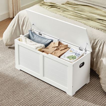 Opbergkist TOVIAN 100x46x40 cm, wit