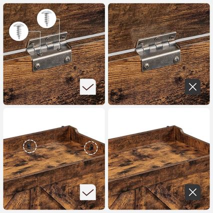 Opbergkist TOVIAN, bruin