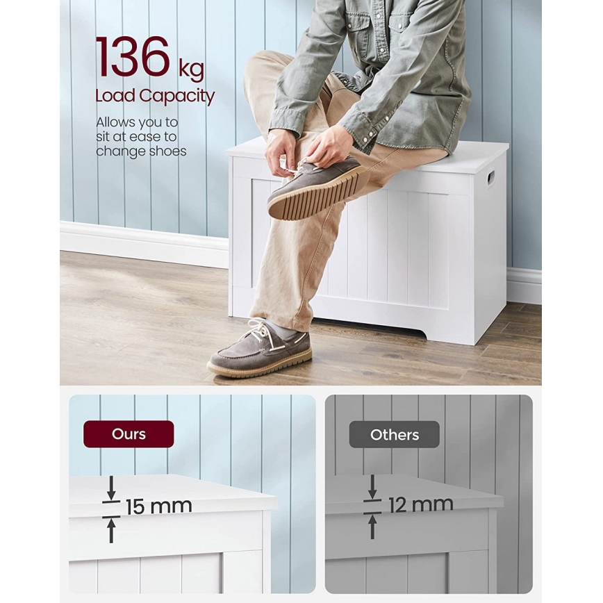 Opbergkist TOVIAN, wit