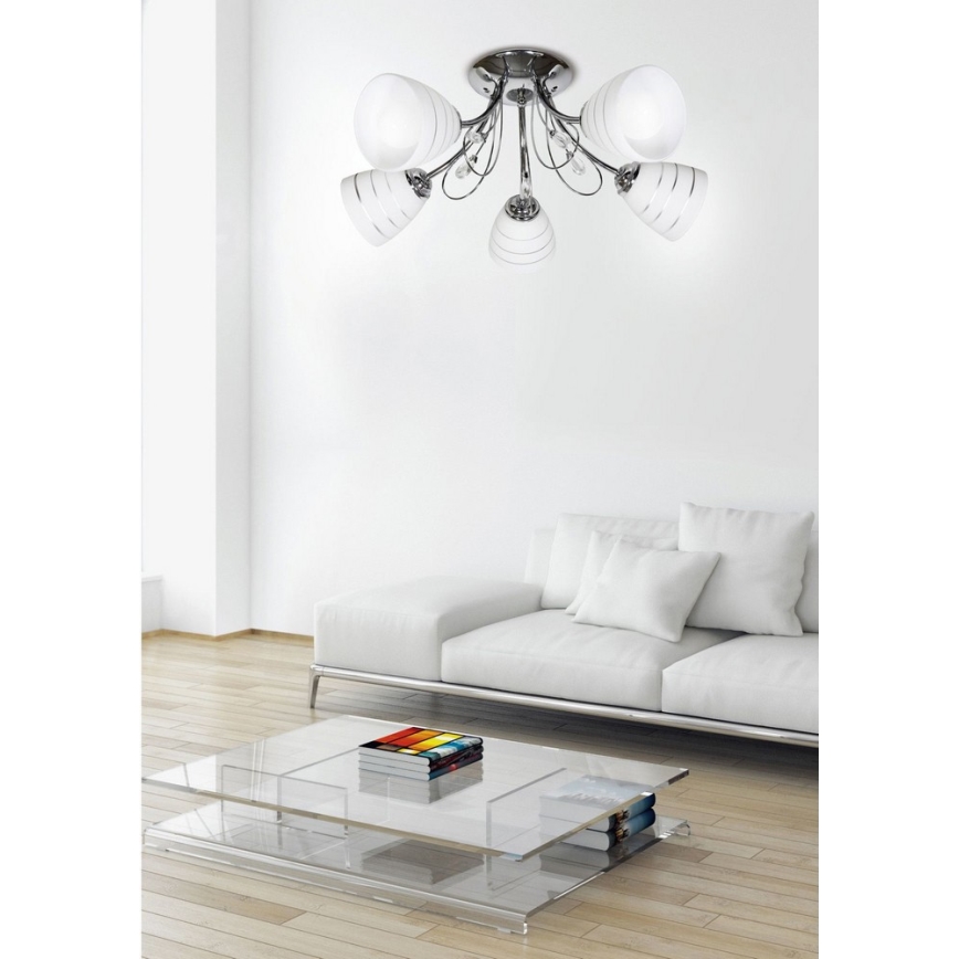 Opbouw plafondlamp SIMPLI 5xE27/40W/230V
