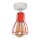 Opbouw plafondlamp TUBE II 1xE27/15W/230V rood