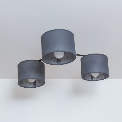 Opbouwkroonluchter ALBA 3xE27/15W/230V grijs