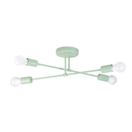 Opbouwkroonluchter CAMBRIDGE 4xE27/15W/230V groen