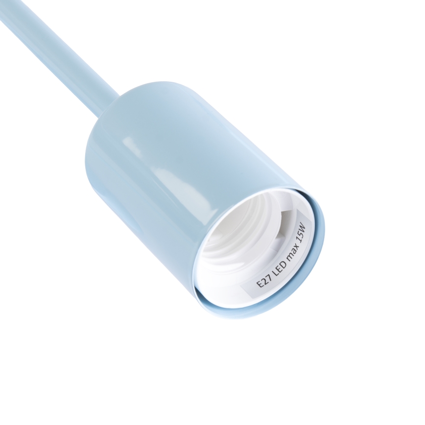 Opbouwkroonluchter CAMBRIDGE 6xE27/15W/230V blauw