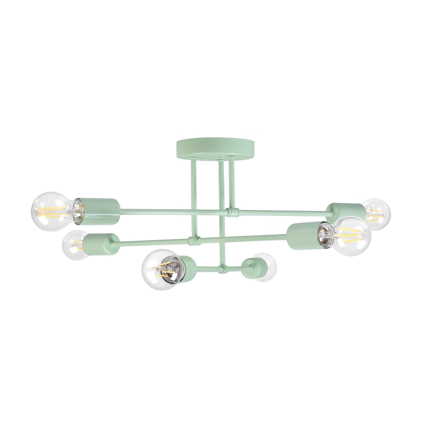 Opbouwkroonluchter CAMBRIDGE 6xE27/15W/230V groen