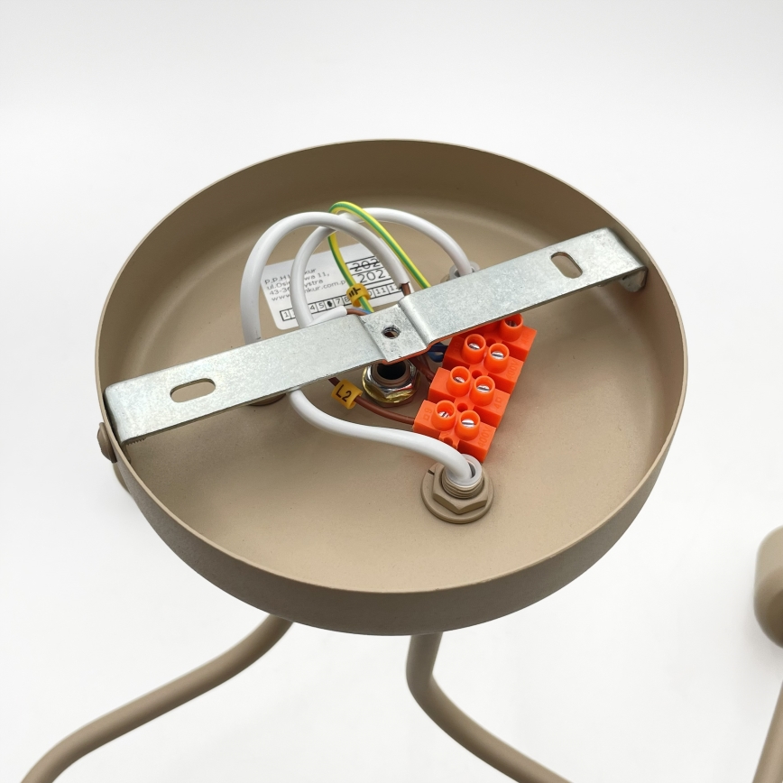 Opbouwkroonluchter CHARLIE 3xE27/15W/230V beige